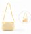 Bolsa Pelúcia Orelha de Coelho com Alça - Amarelo - 16cm - 1 unidade - Cromus - Rizzo - Imagem 1