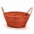 Cesta de Bambu Oval - Vermelho - 23cm - 1 unidade - Cromus - Rizzo - Imagem 1
