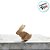 Kit Coelhos Decorativos em Madeira Rustica - 6cm - 6 unidades - Cromus - Rizzo - Imagem 3