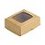 Caixa Doces com Visor S0 (6cm x 5cm x 2,5cm) Kraft 10 unidades Assk Rizzo Embalagens - Imagem 1