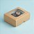 Caixa Doces com Visor S0 (6cm x 5cm x 2,5cm) Kraft - 10 unidades - Assk - Rizzo Embalagens - Imagem 1