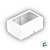 Caixa 2 Doces com Visor S1 (6cm x 9cm x 4cm) Branca  - 10 unidades - Assk - Rizzo - Imagem 2