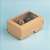 Caixa 2 Doces com Visor S1 (6cm x 9cm x 4cm) Kraft - 10 unidades - Assk - Rizzo - Imagem 1