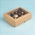 Caixa 10 Doces com Visor S2 (10cm x 13,5cm x 4cm) Kraft - 10 unidades - Assk - Rizzo - Imagem 1