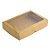 Caixa com Visor S4 (14cm x 20cm x 4cm) Kraft 10 unidades Assk Rizzo Embalagens - Imagem 1