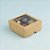 Caixa 4 Doces com Visor S11 (9cm x 9cm x 4cm) Kraft - 10 unidades - Assk - Rizzo Embalagens - Imagem 1