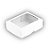 Caixa com Visor S19 (8,5cm x 12,5cm x 3,5cm) Branca 10 unidades Assk Rizzo Embalagens - Imagem 1