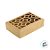 Caixa com Visor Vazado S2 - Kraft - (10cm x 15cm x 4cm) - 10 unidades - Assk -  Embalagens - Imagem 2