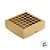 Caixa com Visor Vazada S3 (14cm x 14cm x 4cm) Kraft 10 unidades Assk Rizzo Embalagens - Imagem 2