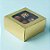 Caixa Gaveta com Visor Nº1 (8cm x 8cm x 4cm) Dourada 10 unidades Assk Rizzo Embalagens - Imagem 1