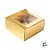 Caixa Gaveta com Visor Nº1 (8cm x 8cm x 4cm) Dourada 10 unidades Assk Rizzo Embalagens - Imagem 2
