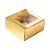 Caixa Gaveta com Visor Nº1 (8cm x 8cm x 4cm) Dourada 10 unidades Assk Rizzo Embalagens - Imagem 1