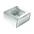 Caixa Gaveta com Visor Nº1 (8cm x 8cm x 4cm) Prata 10 unidades Assk - Imagem 1