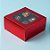 Caixa Gaveta com Visor Nº1 (8cm x 8cm x 4cm) Vermelha - 10 unidades  - Assk - Rizzo Embalagens - Imagem 1