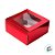 Caixa Gaveta com Visor Nº1 (8cm x 8cm x 4cm) Vermelha - 10 unidades  - Assk - Rizzo Embalagens - Imagem 2