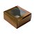 Caixa Gaveta com Visor Nº1 (8cm x 8cm x 4cm) Bronze 10 unidades Assk Rizzo Embalagens - Imagem 1