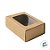 Caixa Gaveta com Visor Nº2 (8cm x 12cm x 4cm) Kraft - 10 unidades - Assk - Rizzo Embalagens - Imagem 2