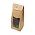 Caixa Sacolinha com Visor G (12cm x 23m x 6cm) Kraft 10 unidades Assk Rizzo Embalagens - Imagem 1