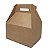 Caixa Sacolinha S11 (15,9cm x 17cm x 10,2cm) Kraft 10 unidades Assk Rizzo Embalagens - Imagem 1