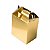 Caixa Sacolinha S11 (15,9cm x 17cm x 10,2cm) Ouro 10 unidades Assk Rizzo Embalagens - Imagem 1