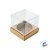 Caixa Mini Bolo G (8cm x 8cm x 8cm) Kraft - 10 unidades - Assk - Rizzo Confeitaria - Imagem 2