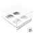 Caixa Cupcake com Tampa Transparente 4 Cavidades (17cm x 17cm x 8,5cm) Branca - 10 unidades - Assk - Rizzo - Imagem 2