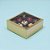 Caixa com Tampa Transparente Nº 6 (13cm x 13cm x 4cm) Dourada - 10 unidades - Assk - Rizzo - Imagem 1