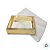 Caixa com Tampa Transparente Nº 6 (13cm x 13cm x 4cm) Dourada - 10 unidades - Assk - Rizzo - Imagem 2