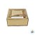 Caixa com Tampa Transparente Nº 6 (13cm x 13cm x 4cm) Dourada - 10 unidades - Assk - Rizzo - Imagem 3