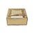 Caixa com Tampa Transparente PVC Nº 6 (15cm x 15cm x 4cm) Dourada 10 unidades Assk Rizzo Embalagens - Imagem 2