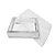 Caixa com Tampa Transparente PVC Nº 6 (15cm x 15cm x 4cm) Prata 10 unidades Assk Rizzo Embalagens - Imagem 1