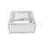 Caixa com Tampa Transparente PVC Nº 6 (15cm x 15cm x 4cm) Prata 10 unidades Assk Rizzo Embalagens - Imagem 2