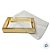 Caixa com Tampa Transparente Nº 7 (13cm x 20cm x 3,5cm) Dourada - 10 unidades - Assk - Rizzo - Imagem 2