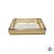 Caixa com Tampa Transparente Nº 7 (13cm x 20cm x 3,5cm) Dourada - 10 unidades - Assk - Rizzo - Imagem 3