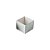 Caixa 1 Doce com Tampa Transparente Nº 10 (4,5cm x 4,5cm x 3,5cm) Branca 10 unidades Assk Rizzo Embalagens - Imagem 1