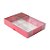 Caixa 12 Doces com Berço Tampa Transparente Nº 2 (15,5cm x 11,5cm x 3cm) Vermelha 10 unidades Assk Rizzo Embalagens - Imagem 1