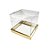 Caixa para Panetone 250g (12cm x 12cm x 12cm) Dourada 05 unidades Assk Rizzo Embalagens - Imagem 1