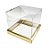 Caixa para Panetone 500g (15cm x 15cm x 15cm) Dourada 5 unidades Assk Rizzo Embalagens - Imagem 1