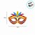 Enfeite Decorativo - Máscada de Carnaval - 64cm - 1 unidade - Regina - Rizzo - Imagem 2