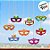 Kit Decoração de Carnaval - Máscaras Folia - 23cm - 8 unidades - Regina - Rizzo - Imagem 3
