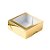 Caixa 4 Doces com Visor S11 (9cm x 9cm x 4cm) Dourado 10 unidades Assk Rizzo Embalagens - Imagem 1