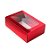 Caixa Gaveta com Visor Nº2 (8cm x 12cm x 4cm) Vermelha 10 unidades Assk Rizzo Embalagens - Imagem 1