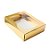 Caixa Gaveta com Visor Nº3 (12cm x 16cm x 4cm) Dourada 10 unidades Assk Rizzo Embalagens - Imagem 1
