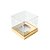 Caixa Mini Bolo M (7cm x 7cm x 7cm) Dourada 10 unidades Assk Rizzo Embalagens - Imagem 1