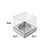 Caixa Mini Bolo P (5cm x 5cm x 5cm) Prata 10 unidades Assk Rizzo Embalagens - Imagem 2