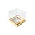 Caixa Mini Bolo P (5cm x 5cm x 5cm) Dourada 10 unidades Assk Rizzo Embalagens - Imagem 1