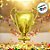 Balão de Festa Metalizado 32'' 81cm - Taça De Campeão - 1 unidade - Rizzo - Imagem 4