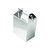 Caixa Sacolinha S1 (9,5cm x 6,5cm x 4,5cm) Prata 10 unidades Assk Rizzo Embalagens - Imagem 1