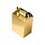 Caixa Sacolinha S1 (9,5cm x 6,5cm x 4,5cm) Dourada 10 unidades Assk Rizzo Embalagens - Imagem 1