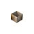 Caixa 1 Doce com Tampa Transparente Nº 10 (4,5cm x 4,5cm x 3,5cm) Kraft 10 unidades Assk Rizzo Embalagens - Imagem 1